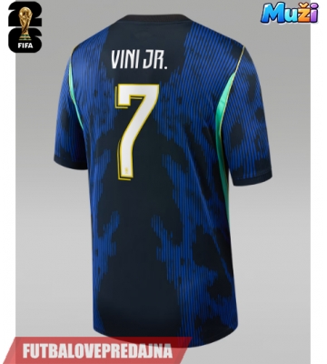 Lacne Muži Futbalové dres Brazília Vinicius Junior #7 MS 2026 Krátky Rukáv - Preč